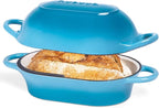 Dutch Oven For Sourdough Bread Baking – Enamelled Cast Iron Bread Loaf Pot – by Nuovva