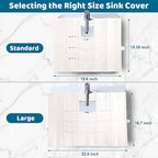 Bathroom Sink Cover for Counter Space, Foldable Silicone Sink Mat Makeup - Image 2