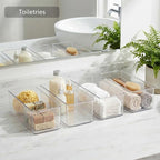 Qilinba 8 PACK Drawer Organizer Bins Bathroom Deep Drawer Silverware Organizers - Image 4