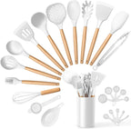 E-far White Cooking Utensils Set by E-far