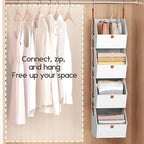 Homsorout Hanging Closet Organizer 4 Tier - Image 5