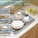Dish Drying Mat for Kitchen Counter 2 Pack - Image 4