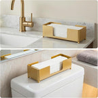 MyGift Gold Paper Towel Holder, Toilet Paper Towel Dispenser - Image 2