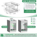 2-Tier Pull Out Cabinet Organizer, Soft Close Cabinet Slide Out Shelves - Image 3