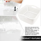 Double-layer Plastic Fruits Vegetable Washing Basket Food Storage Multi-layer - Image 3
