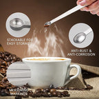 4 PCS 1/8 Teaspoon Single Measuring Spoon, Stainless Steel 1/8 Tsp Small - Image 3