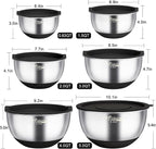 Wildone Mixing Bowls with Airtight Lids, with 3 Grater Attachments, Scale Marks - Image 2