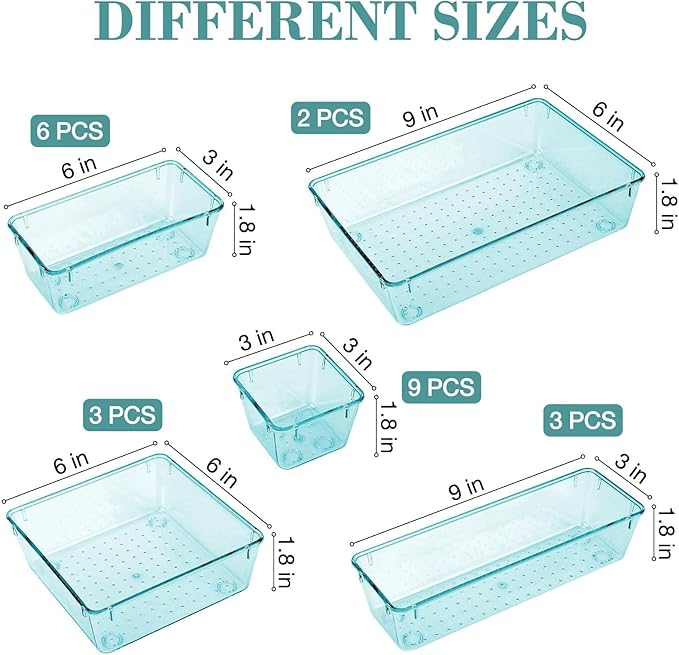 StorMiracle 23 PCS Drawer Organizer Set, 5 Varied Size Bathroom and kitchen - Image 2