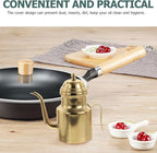 Cabilock Oil Dispenser Vinegar Dispenser Bottle Stainless Steel Oil Can - Image 7