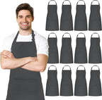 Adjustable Bib Apron 100% Polyester Kitchen Aprons Waterdrop Resistant Aprons by Avalon+Kitchen