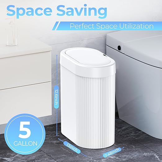 jinligogo 2 Pack 5 Gallon Bathroom Trash Can - Image 3