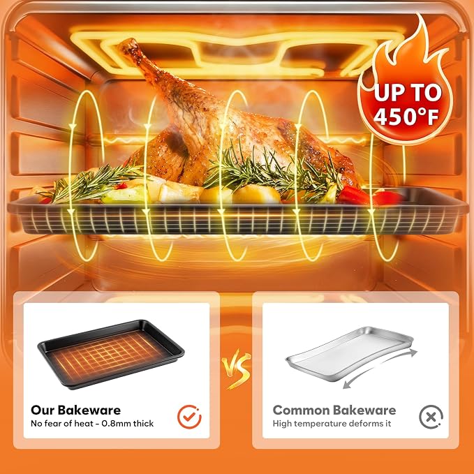 Half Sheet Pan 17.3” x 13.1”, Cookie Sheets - Image 6