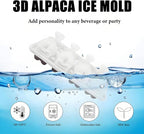 3D Alpaca Ice Cube Mold, 4 Hole Fun Shapes Large Daarcin Ice Cube Tray - Image 6