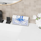 Cq acrylic Guest Towel Holder for Bathroom, 9 Inch Vertical Clear Napkin Holder - Image 2