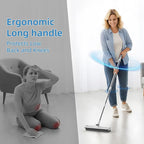Scrub Brush with Long Handle, Floor Scrub Brush Squeegee Broom - Image 6