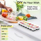 Ice Cube Tray 5 Pack, Stackable Silicone Ice Cube Trays - Image 6