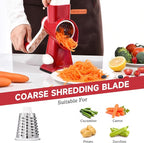 Rotary Cheese Grater with Handle Kitchen Shredder Slicer Grater Slicer Ice - Image 4