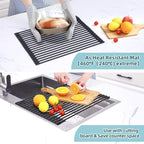 Ohuhu Roll Up Dish Racks, 16.5" L x 13" W Over The Sink Dish Drainer Drying - Image 7