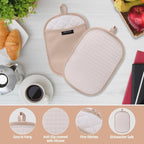 Hovico 2PCS Silicone Pot Holders, Oven Mitts Heat Resistant Hot Pads - Image 3