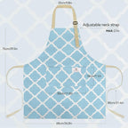 2 Pieces Aprons for Women with Pockets, Cotton Linen Waterproof Kitchen Cooking - Image 2