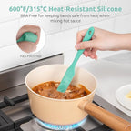 U-Taste Silicone Jar Spatula for Sourdough Starter: Long Skinny Food-Grade Jam - Image 6