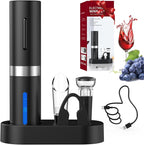 CIRCLE JOY Electric Wine Bottle Opener Set Rechargeable Wine Corkscrew Cordless by CIRCLEJOY