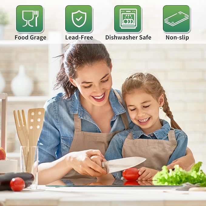 Seelenruhe 4 Pack Tempered Glass Cutting Boards - Image 2
