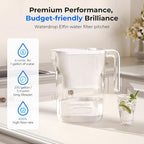 Waterdrop PT-05W-L Water Filter Pitcher, NSF Certified, 200-Gallon Long-Life - Image 2