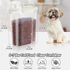 LEAWALK 5Lbs Airtight Cat Dog Food Storage Container - Image 2