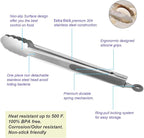 304 Stainless Steel Kitchen Cooking Tongs - Image 5