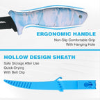 FLISSA Fillet Knife Set with 5"/6"/7"/9" Fillet Knives, Protective Sheath - Image 6
