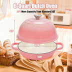 6QT Enameled Cast Iron Dutch Oven - Image 2