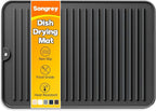 Songrey 14" x 10" Silicone Dish Drying Mat, Kitchen Counter Drying Pad by Unknown