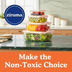 Ziruma Non-Toxic 6.2 Cup Glass Food Storage Containers - Image 9