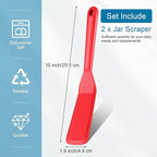 Zopeal 2 Pieces Crepe Spatula Silicone Narrow Skinny Flipper Long Heat - Image 3