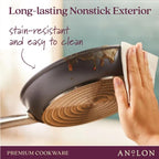 Anolon Accolade Forged Hard Anodized Nonstick Frying Pans/Skillet Set, 10 Inch - Image 5
