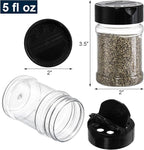 Yesland 20 Pack Plastic Spice Jars Bottles, 5 Oz PET Spice Containers BPA Free - Image 2