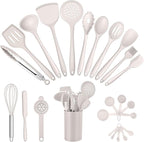 E-far Silicone Cooking Utensils Set, 25 Piece Kitchen Utensils by E-far