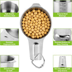 Stainless Steel Measuring Cups Set of 7, Stackable Measure Cups Kitchen Gadgets - Image 3