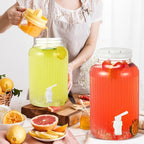 SiliFine 2 Pieces 1 Gallon Plastic Beverage Dispenser - Image 6