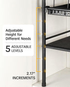 HULISEN Pots and Pans Organizer Under Cabinet, Expandable 2-Tier Pots and Pans - Image 5