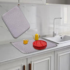 Dish Drying Mats for Kitchen Counter 2 Pack, Dish Drying Pads Absorbent - Image 2
