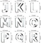 Alphabet Letter Cookie Cutters Shapes Large 3 Inch - Image 3
