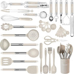 Kitchen Utensils Set-Silicone Cooking Utensils-33pcs Non-Stick Silicone Cooking by BESTZMWK