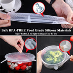 Silicone Can Lids, Reusable Silicone Stretch Lids - Image 4