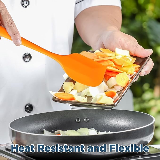 Irenare 24 Pcs Mini Silicone Spatulas Bulk 8.3 Inch Heat Resistant Scrapers - Image 4