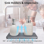 Diatomite Soap Dish, Water Absorbing Stone Tray, Kitchen Sink Organizer - Image 2