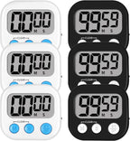 Lasubst Digital Kitchen Timers for Cooking, Magnetic Classroom Timers for by Lasubst