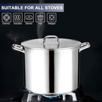 20 QT Stainless Steel Large Stock Pot, LIANYU Heavy Stockpot - Image 3