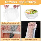 200 Pcs Bowl Covers for Bread Proofing, Plastic Shower Caps for Sourdough Bread - Image 4